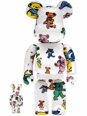 Bearbrick x Grateful Dead dancing beat 100% and 400% set